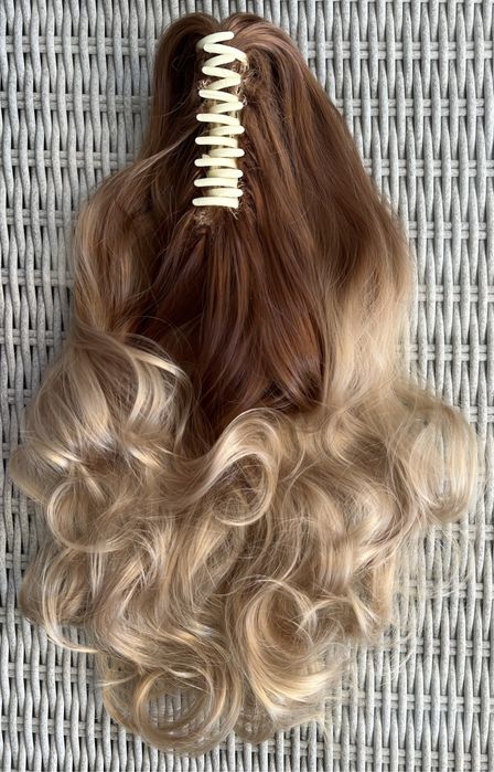 Premium Ultra włosy doczepiane, ciemny miodowy blond / ombre 161.