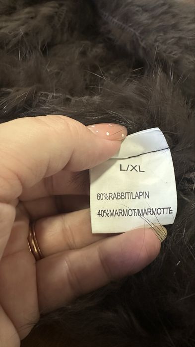 Casaco de pelo verdadeiro