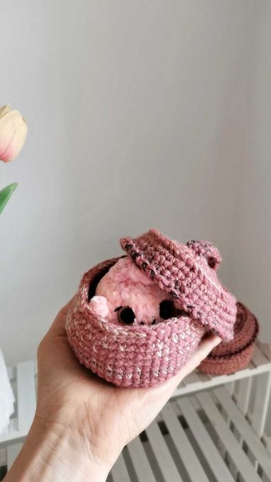 Chiński pierożek na szydełku handmade, rękodzieło