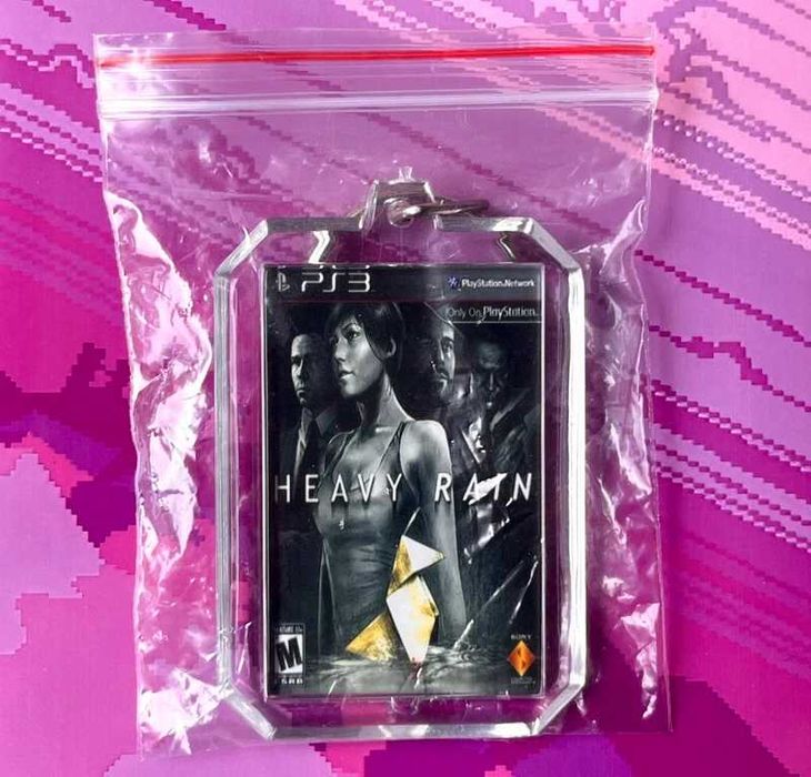 Brelok Heavy Rain - mini okładka gry PS3