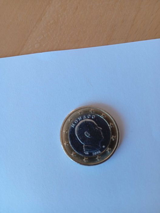 Moneta 1 eu Monaco..Książę Albert