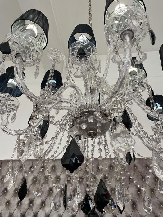 Candeeiro de cristal 12 baços