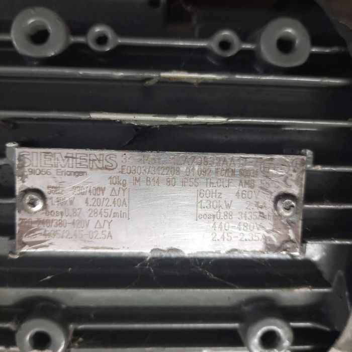 Silnik Siemens 1LA7083-2AA13-Z ,1,1 kW