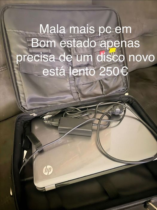 Mala para pc e pc portatil