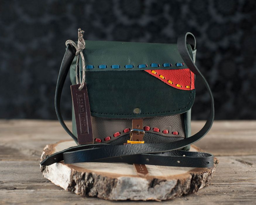 torebka unikatowa vinted patchwork red dot