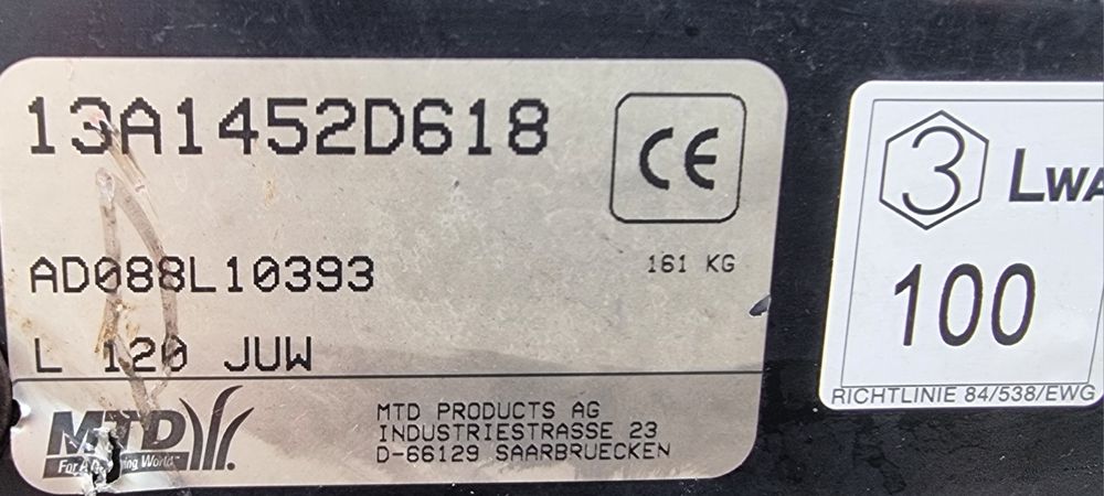 Kosiarka traktorek MTD - W  SUPER STANE