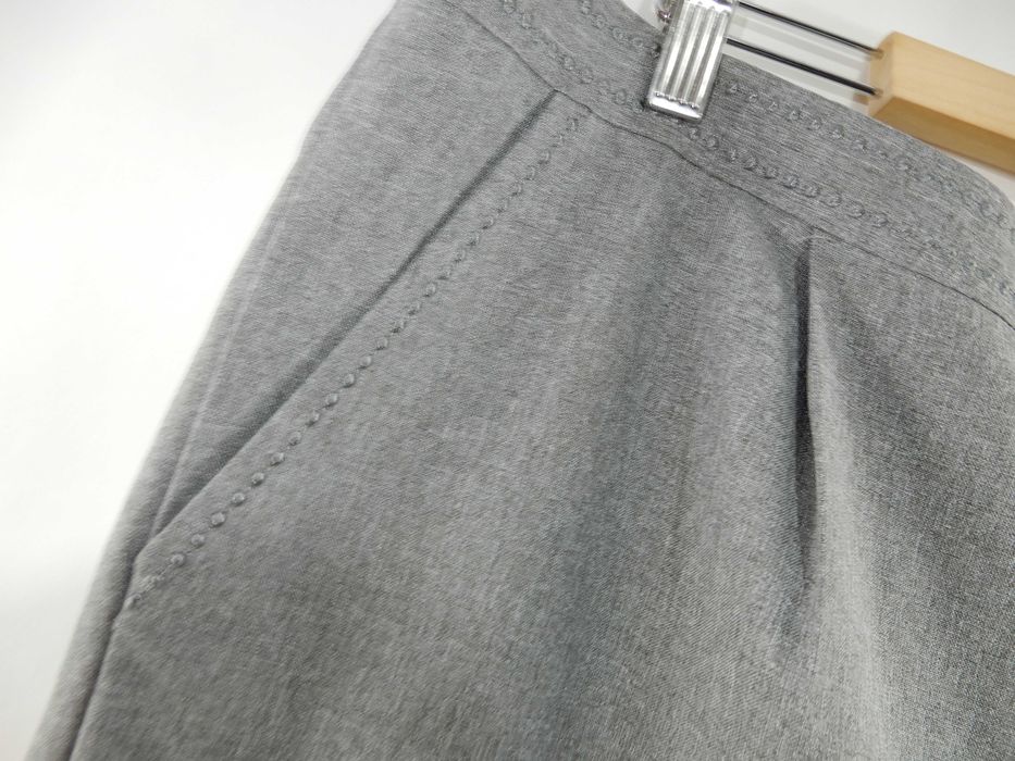 Spodnie szare eleganckie biurowe praca kant 50 52 5XL 6XL