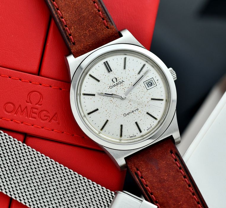 Zegarek OMEGA Geneve- Vintage 1972 - Stal 36.5mm - Pudełko - Serwis