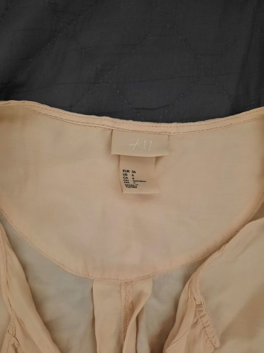 Bluza damska H&M koszula koszulka rozmiar 36 . Na M/L . Kolor - ecru.