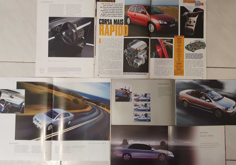 Catálogos OPEL - Speedster Omega Vectra Astra Corsa Zafira Frontera