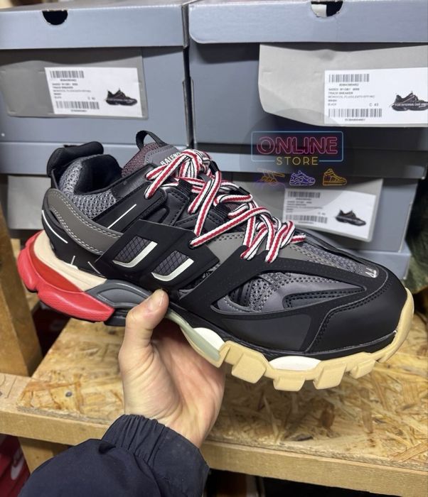 Кросівки Balenciaga Track Black Grey Red