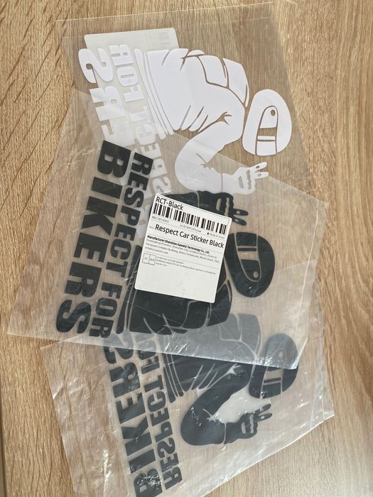 Autocolante motard para viaturas “ Respect for Bikers”