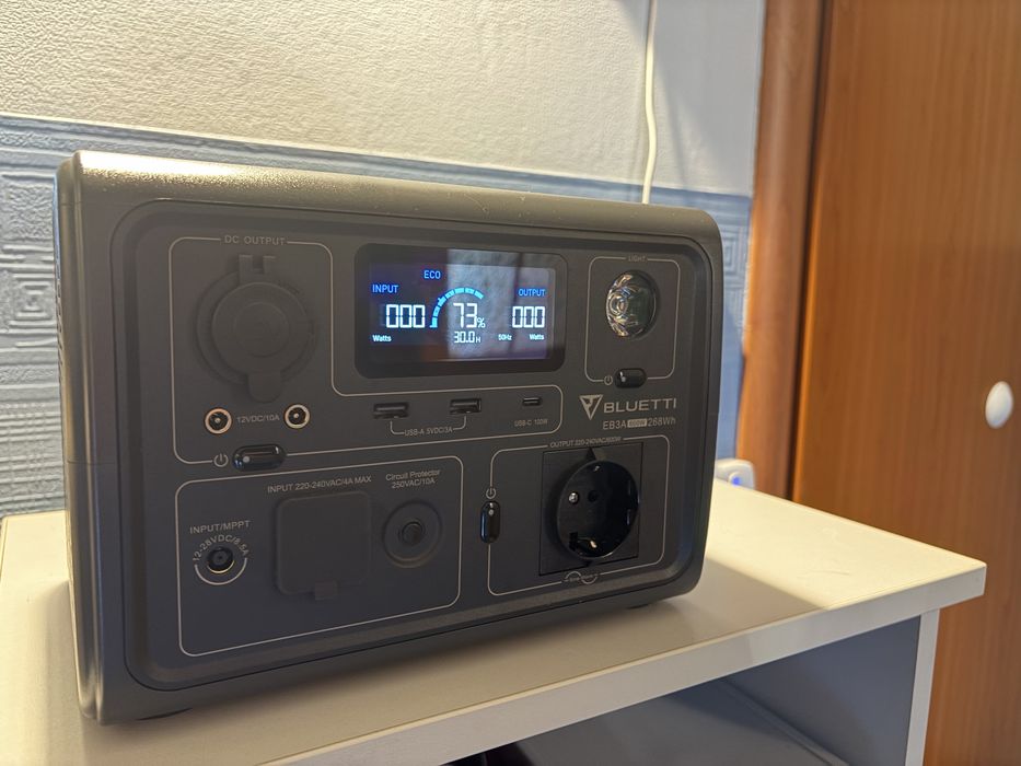 Зарядна станція Bluetti EB3A 600W 268 Wh
