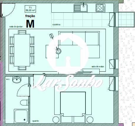 Apartamento T1 em Barcelos