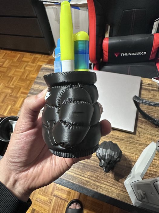 Suporte personalizado porta canetas para escritorio