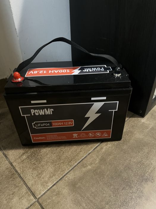 Akumulator PowMr 100AH 12V LiFePO4 6000 cykli BMS