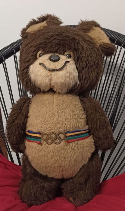 Олимпийский мишка 1980 г. с олимпиады