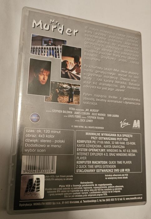 Pan śmierć film VCD James Coburn Stephen Baldwin thriller sci-fi