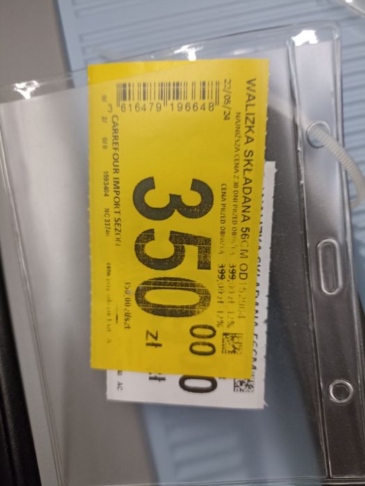 -70% twarda walizka 32L składana polipropylen