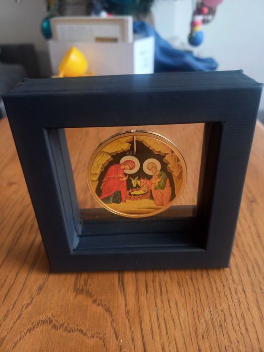 Пам’ятна медаль монета “Різдво Христове” позолота,Монетний Двір Княжий