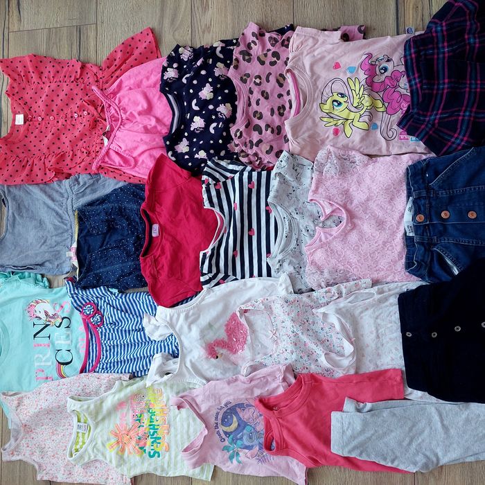 Mega paka ubrań dla dziewczynki na lato różne marki 3-4l 98-104cm