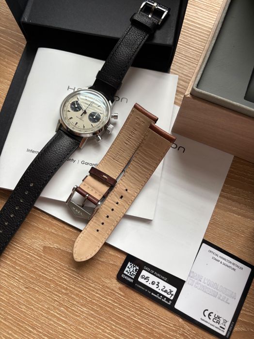 Hamilton zegarek intra-matic chronograph H Panda