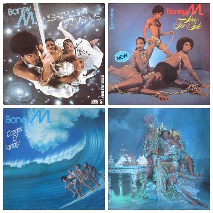 Пластинки ABBA, Boney M, Amanda Lear, Iglesias, Demis Roussos, Cerrone