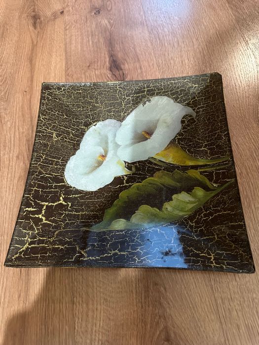 Prato pintado a mão