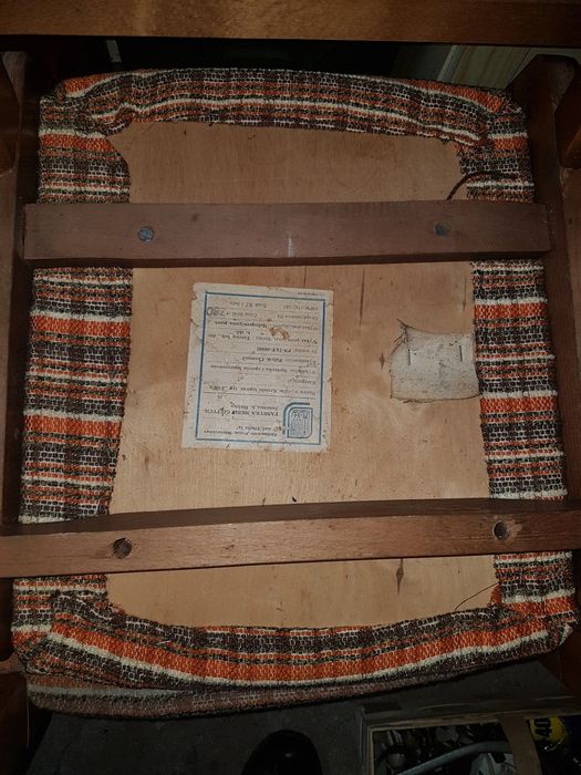 Krzesła Tapicerowane "jar"z PRL.6 szt.