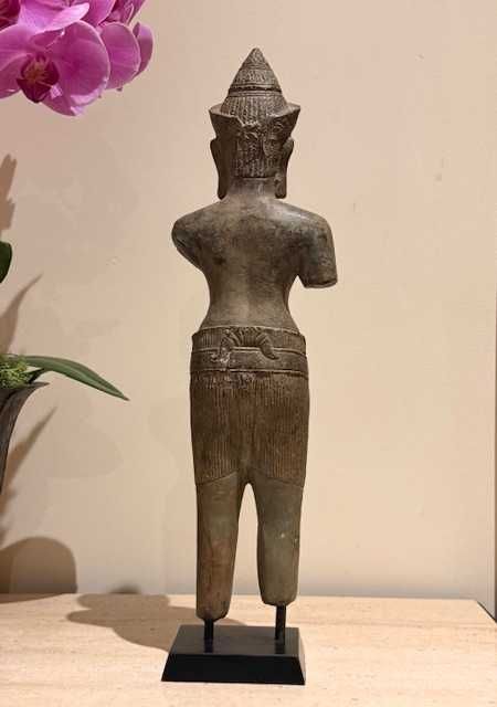 Estátua em Bronze estilo Império Khmer - Vishnu (3)