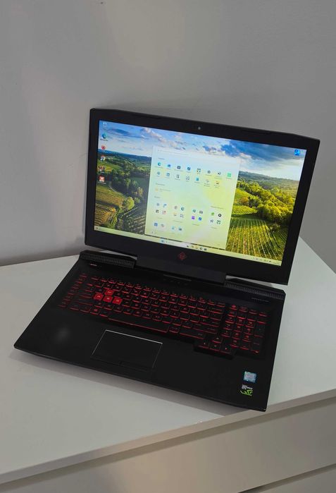 Zadbany laptop GAMING - HP OMEN 17,3" i7-7700HQ / GTX 1050 Ti 4GB / 12GB RAM / SSD / podśw. KLAWIATURA NOWA BATERIA - Rzeszów