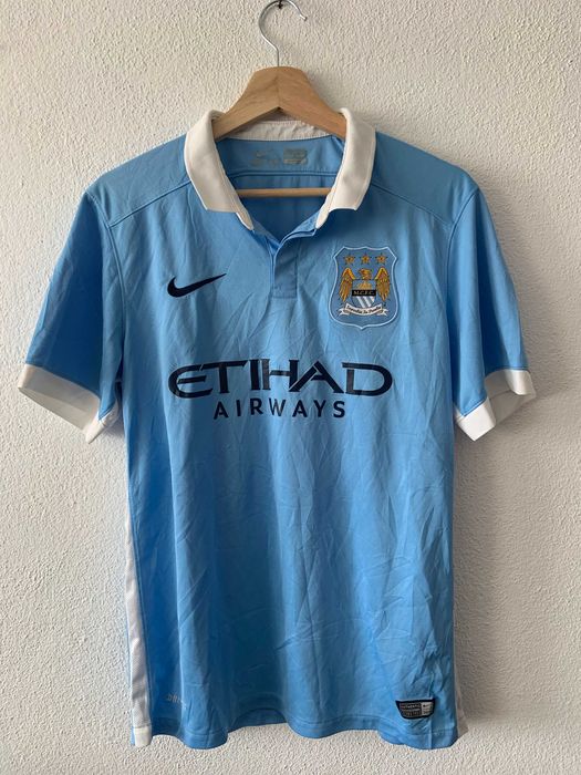 Manchester City 2015/2016 Home Football Shirt Nike Jersey Size M