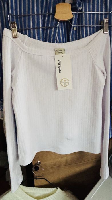 Longsleeve by o la la! biały S Bawełna 92%
