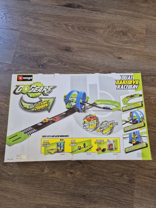 Pista de carros Burago dual darevil raceway loops