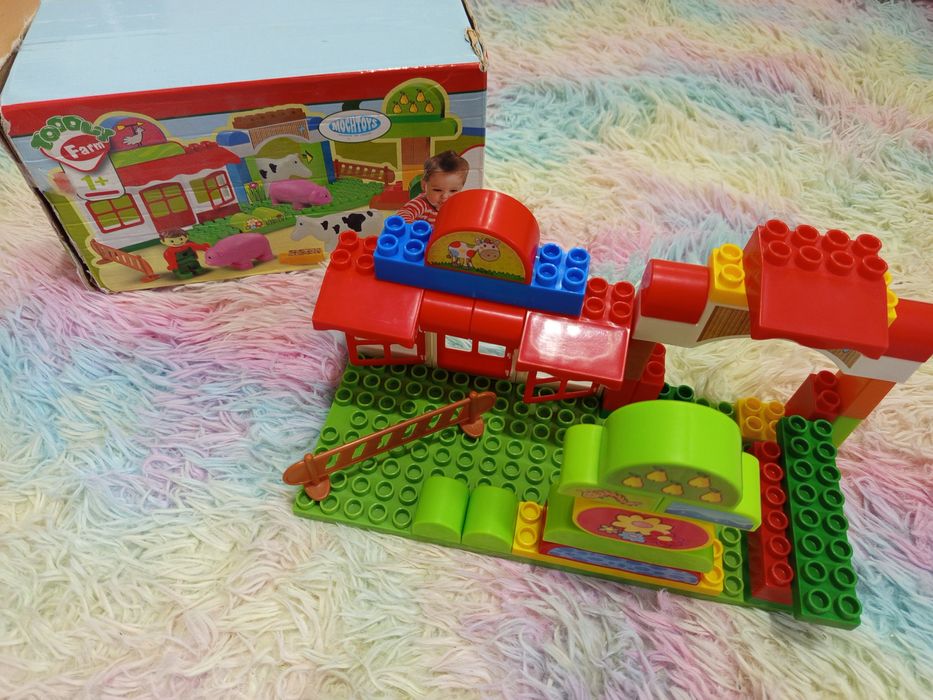 Zestaw klocków mochtoys - farma