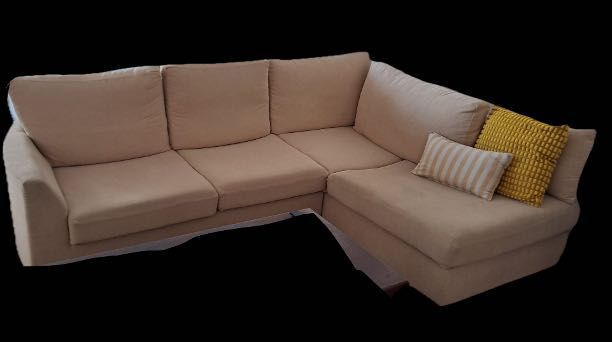 Sofá com chaise longue