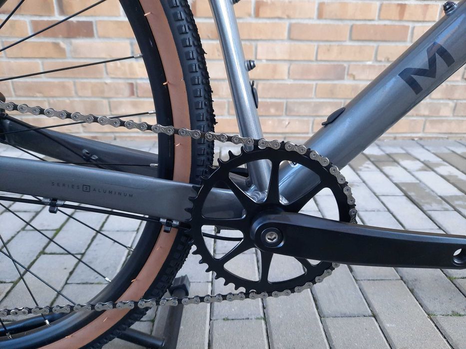 Nowy Rower Marin DSX 1 L szary gravel flat bar