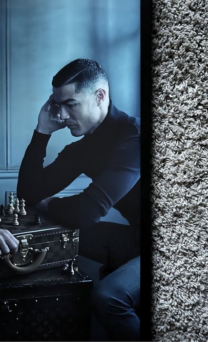 Quadro Ronaldo x Messi x Louis Vuitton