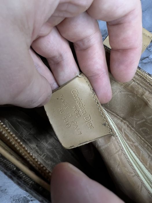 Сумка кожаная Cristian Dior  винтаж номерная