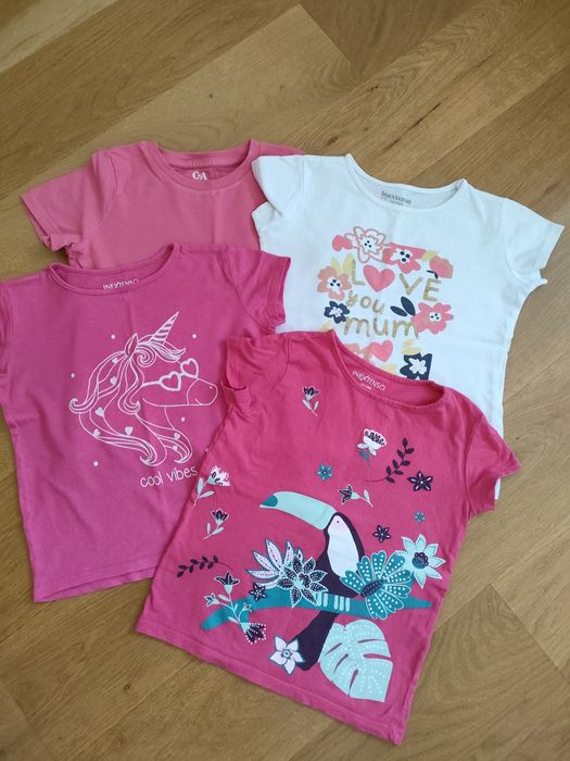Bluzka t-shirt r. 116 4 szt.