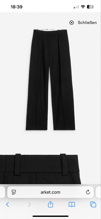 Arket брюки ділові з вовною