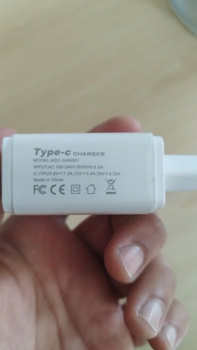 Carregador 65w fast charge