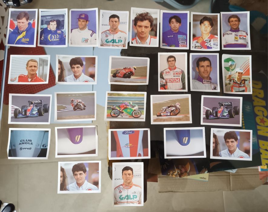 Cromos Pilotos e Máquinas Edição Sorcácius