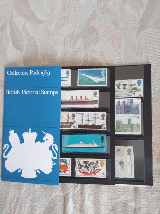 Coleção de selos "Collectors Pack 1969" British Pictorial Stamps