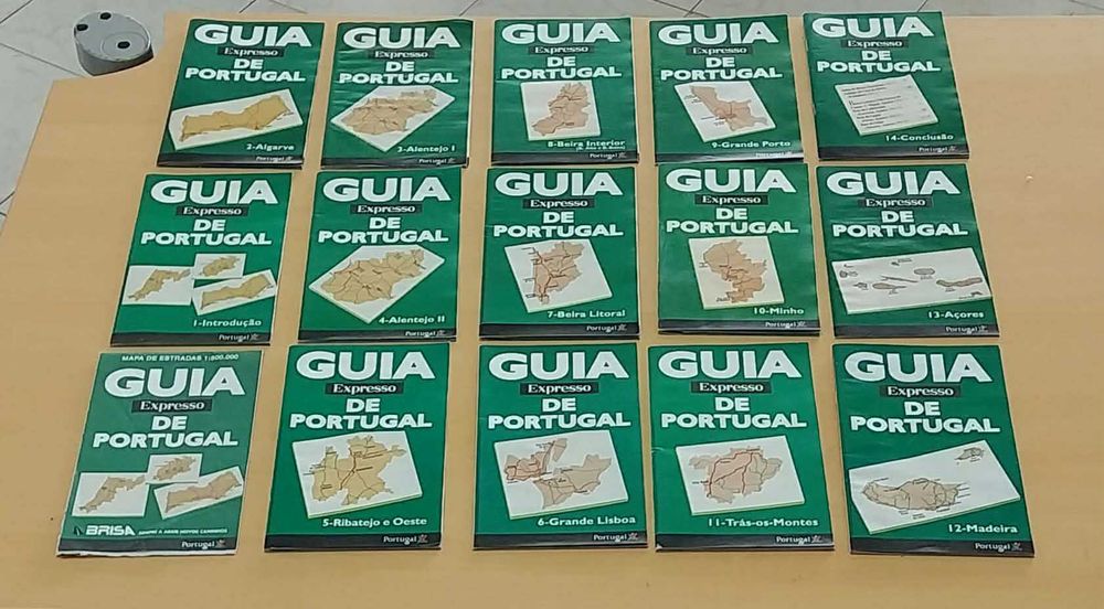 Coleção de 14 Revistas da Edição Expresso com Guias sobre as Cidades