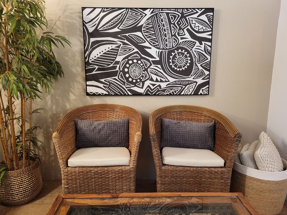 2 poltronas, cadeirao, palhinha, rattan, verga, rustico