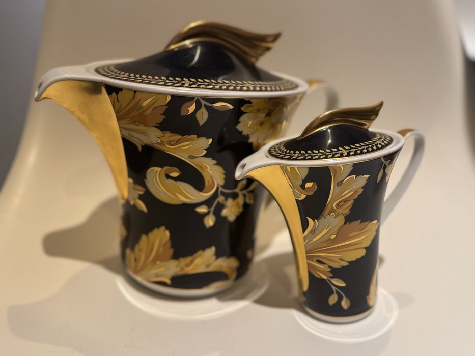 Bules de chá e leite Versace Rosen thal , modelo Vanity
