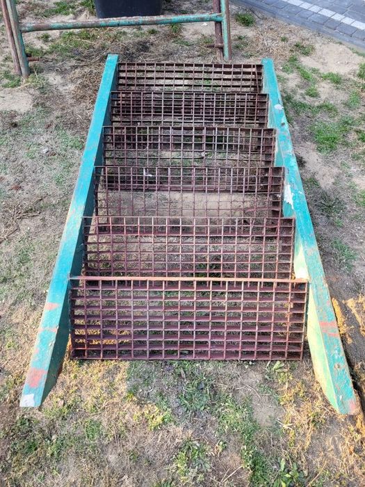 Schody stalowe, płyta pcv, blacha płaska!