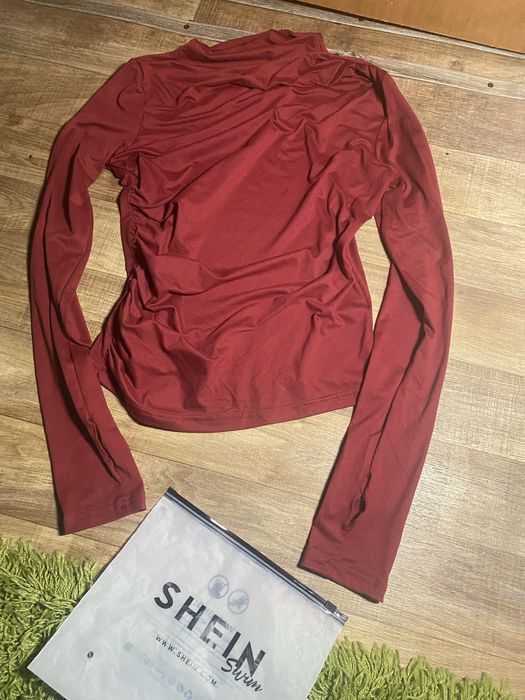 Лонг темно червоний облягаючий