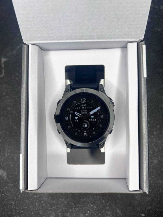 Garmin Epix Pro Gen 2 Sapphire 47mm Carbon G. DLC Tit. with Black Band  (010-02803-10/11/54)